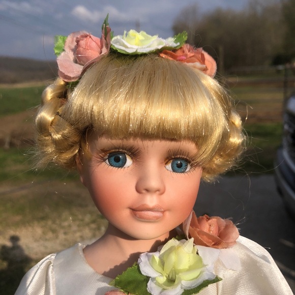 NJSF Other - ‼️SOLD NJSF Porcelain Doll Spring Fairy Doll With Stand.